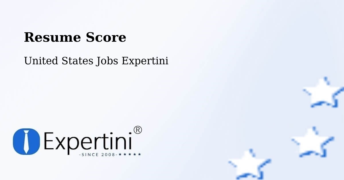 Resume Score & Job Description Match Tool – Hamlet - United States Jobs Expertini